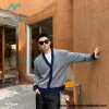 Fendi - 23FW FF Printed Wool Long Sleeve Knit Cardigan