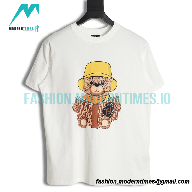 Fendi - 23SS Wool Bear Print Short Sleeve
