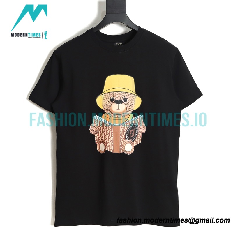 Fendi - 23SS Wool Bear Print Short Sleeve