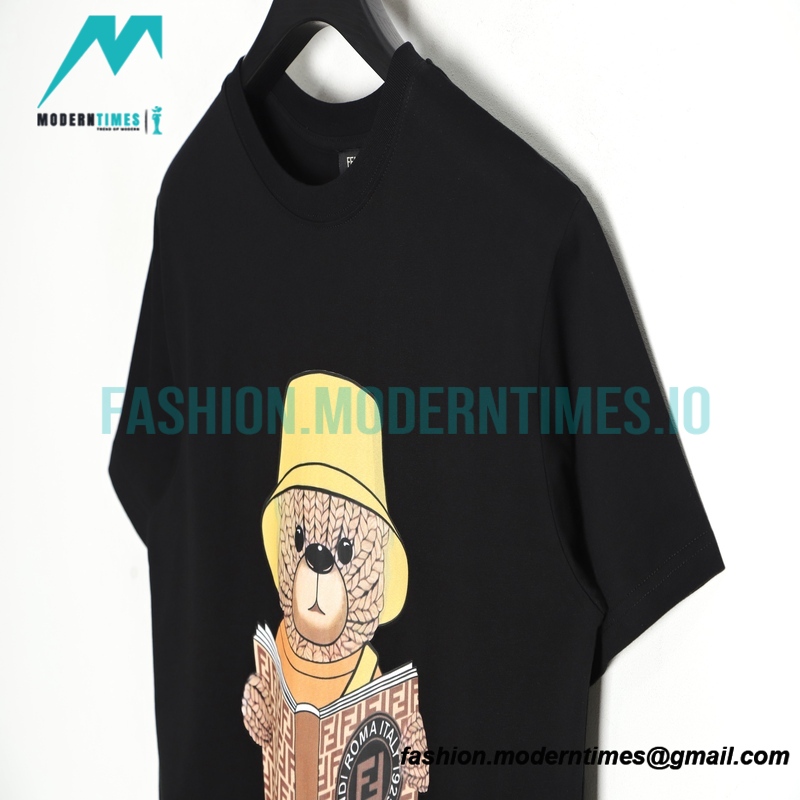 Fendi - 23SS Wool Bear Print Short Sleeve