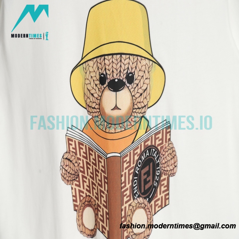 Fendi - 23SS Wool Bear Print Short Sleeve
