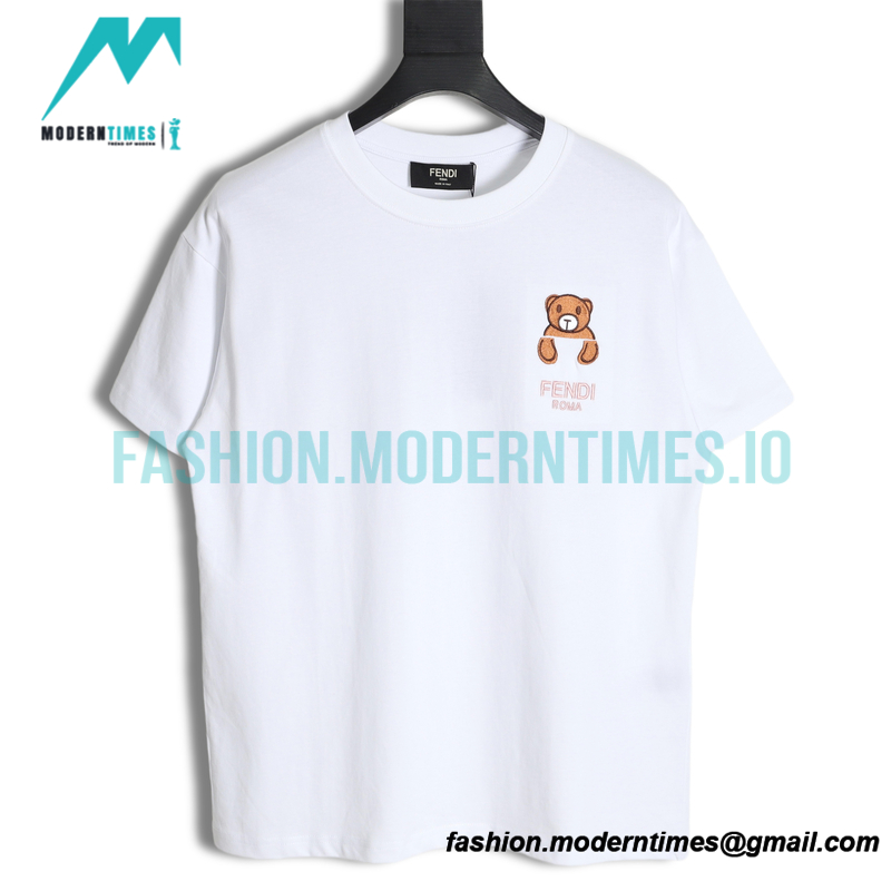 Fendi - 23SS Chest Embroidered Bear Short Sleeve
