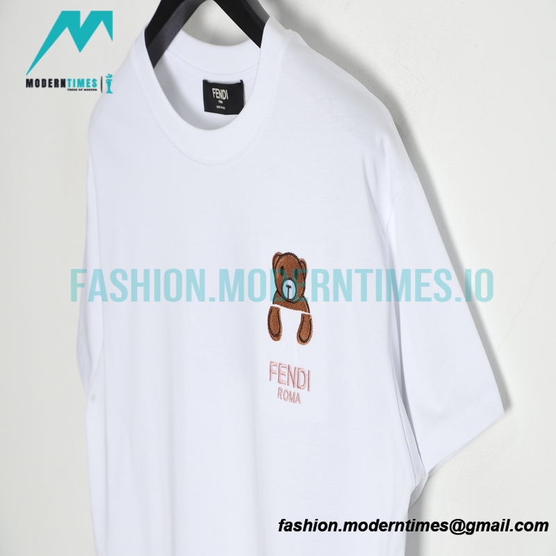 Fendi - 23SS Chest Embroidered Bear Short Sleeve