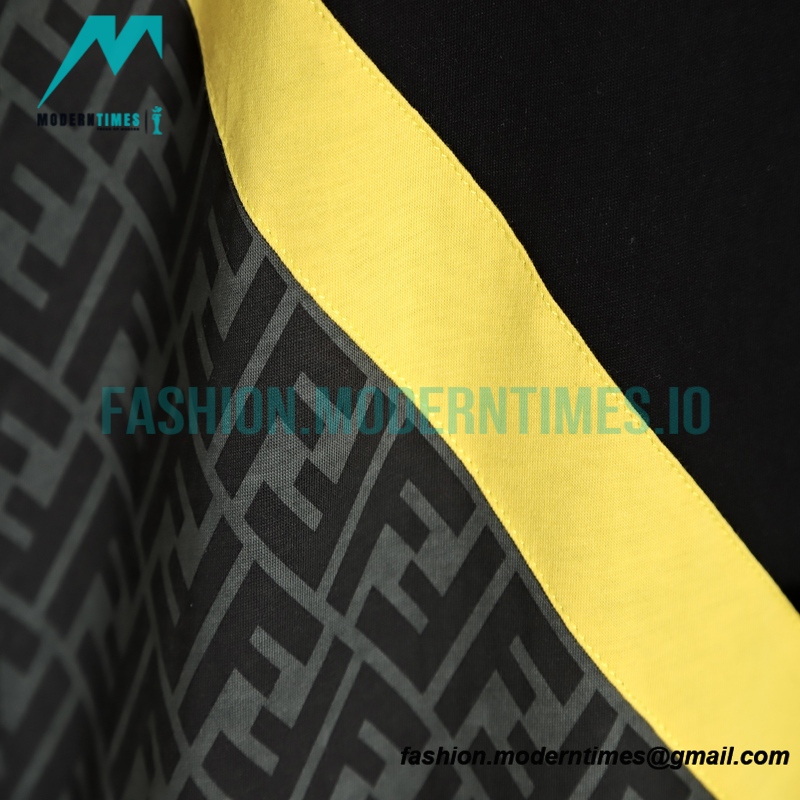 Fendi - 23SS Stitched Full Print Short-sleeved T-shirt