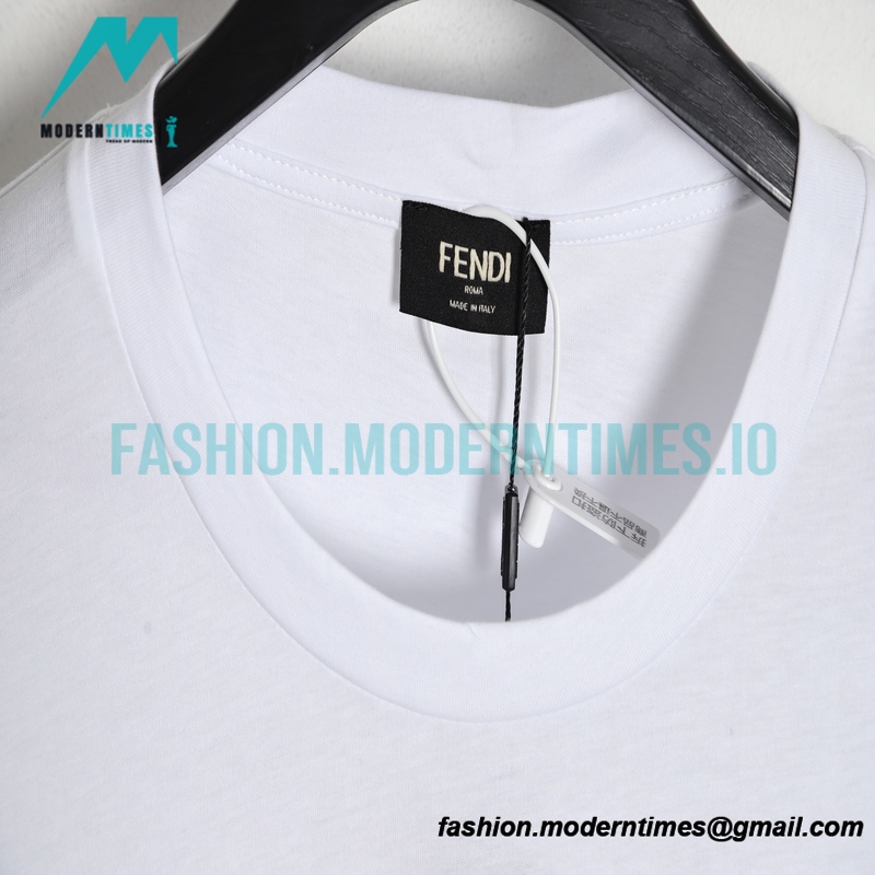 Fendi - 23SS Stitched Full Print Short-sleeved T-shirt