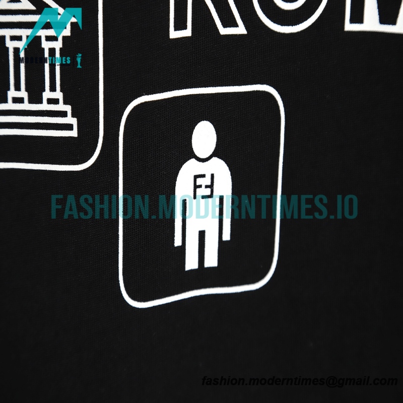 Fendi - 22ss 3D Letter Printed Short Sleeve
