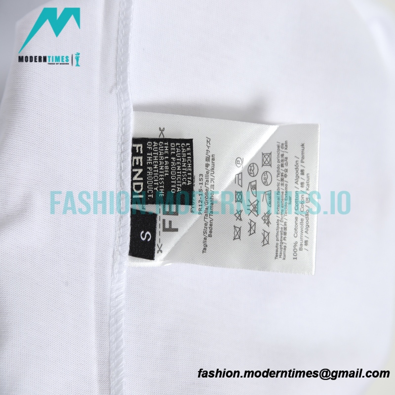 Fendi - 22ss 3D Letter Printed Short Sleeve