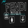 Fendi - 22ss 3D Letter Printed Short Sleeve