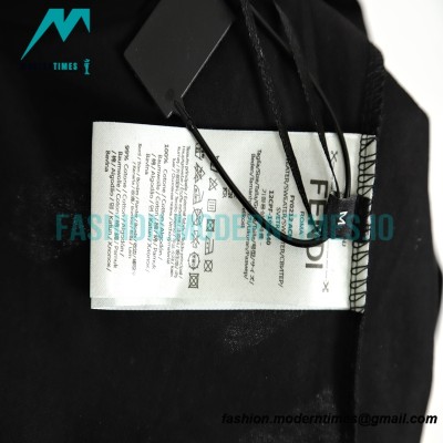 Fendi - 23SS Shoulder Embroidered Letter Short-sleeved T-shirt