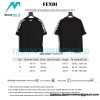 Fendi - 23SS Shoulder Embroidered Letter Short-sleeved T-shirt