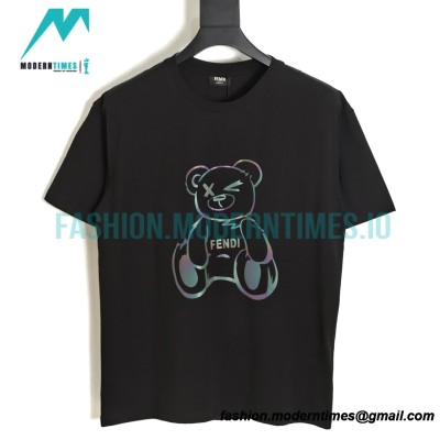 Fendi - 23ss Laser Cartoon Bear Design Short Sleeve