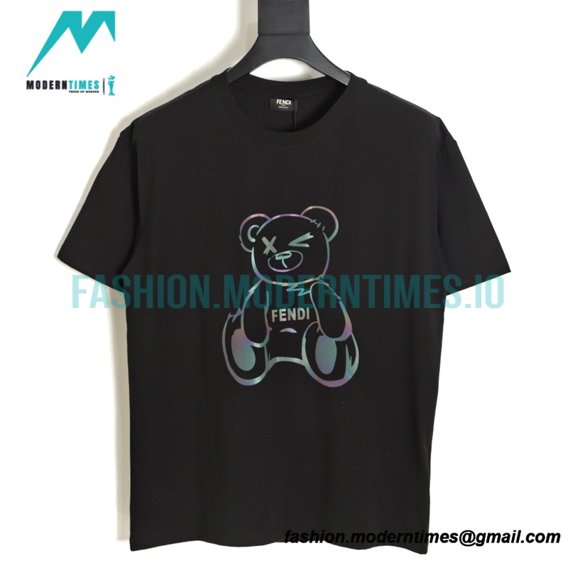 Fendi - 23ss Laser Cartoon Bear Design Short Sleeve