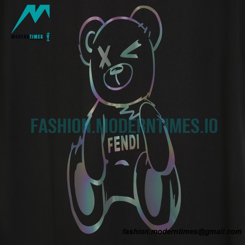 Fendi - 23ss Laser Cartoon Bear Design Short Sleeve