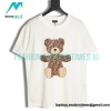 Fendi - 2022 Fw Cartoon Bear Double F Short Sleeve T-shirt