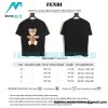 Fendi - 2022 Fw Cartoon Bear Double F Short Sleeve T-shirt