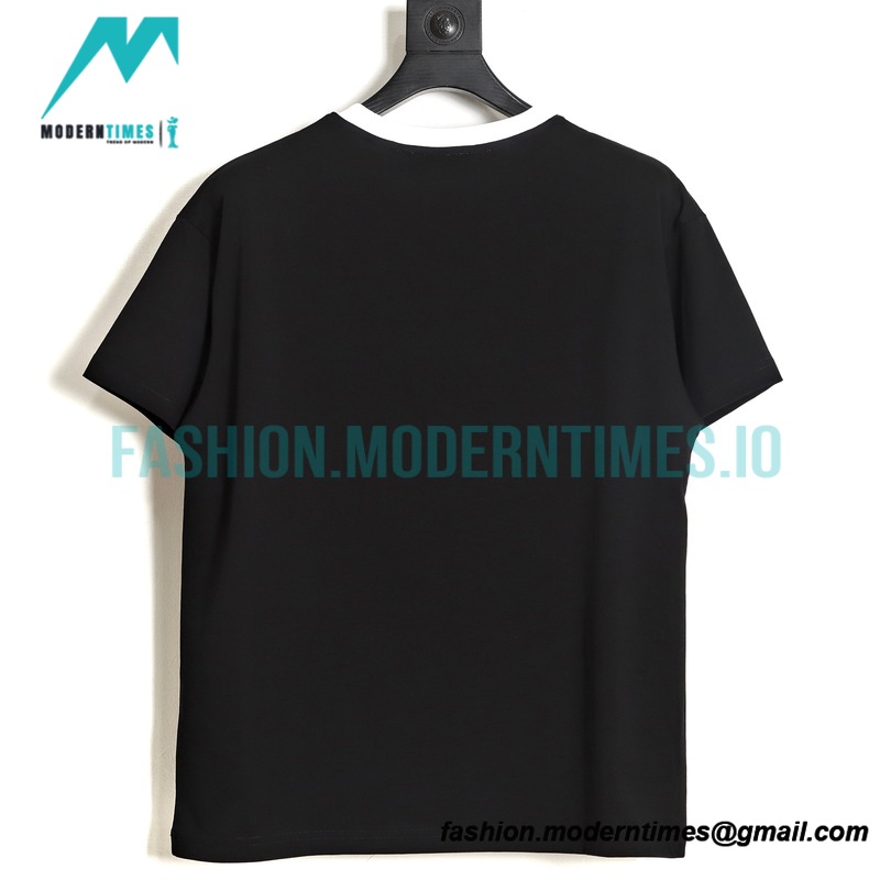 Fendi- 23ss Colour-matched Logo Foam-printed Short-sleeved T-shirt