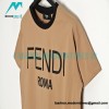 Fendi- 23ss Colour-matched Logo Foam-printed Short-sleeved T-shirt