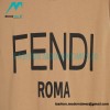Fendi- 23ss Colour-matched Logo Foam-printed Short-sleeved T-shirt