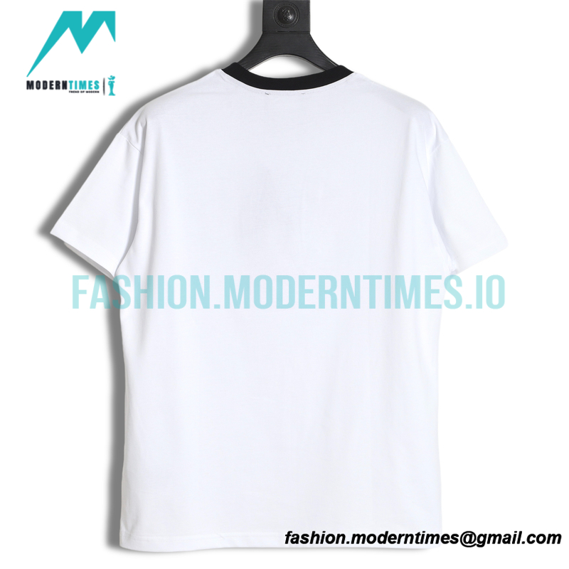 Fendi- 23ss Colour-matched Logo Foam-printed Short-sleeved T-shirt