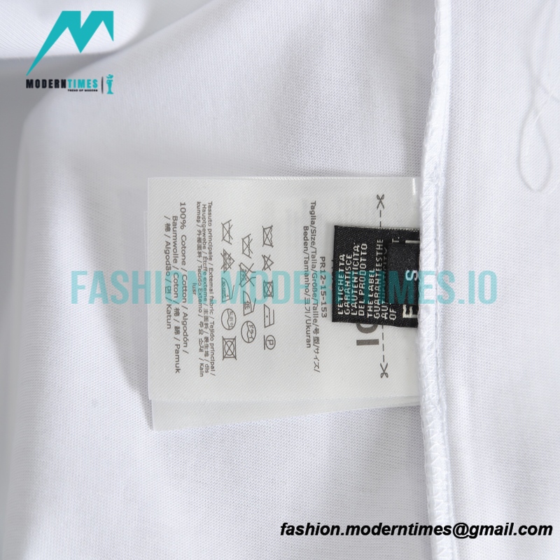 Fendi - 23ss Dark Print Double F Toothbrush Embroidered Short Sleeve T-shirt