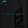 Fendi - 23ss Dark Print Double F Toothbrush Embroidered Short Sleeve T-shirt