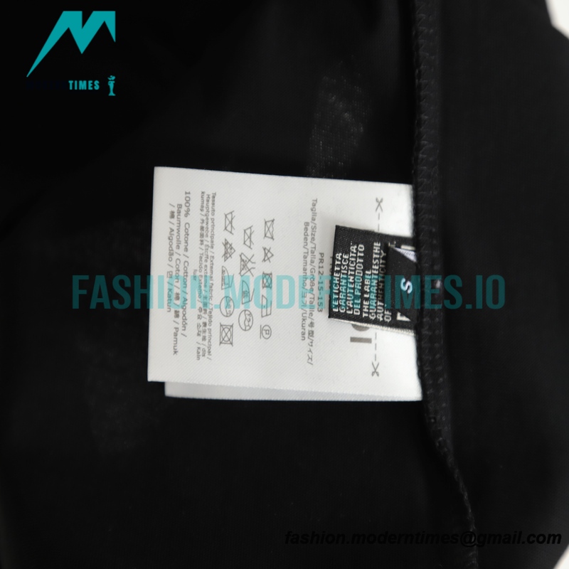 Fendi - 23ss Dark Print Double F Toothbrush Embroidered Short Sleeve T-shirt