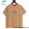Fendi - 23ss Dark Print Double F Toothbrush Embroidered Short Sleeve T-shirt