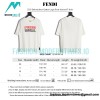 Fendi - 23SS Embroidered Letter Logo Short-sleeved T-shirt