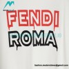 Fendi - 23SS Embroidered Letter Logo Short-sleeved T-shirt