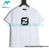 Fendi - 23ss Chest Double F Embroidered Short-sleeved T-shirt