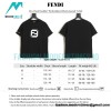 Fendi - 23ss Chest Double F Embroidered Short-sleeved T-shirt