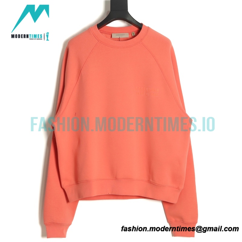 Fear of God - Flocked Small Label Round Neck Hoodie