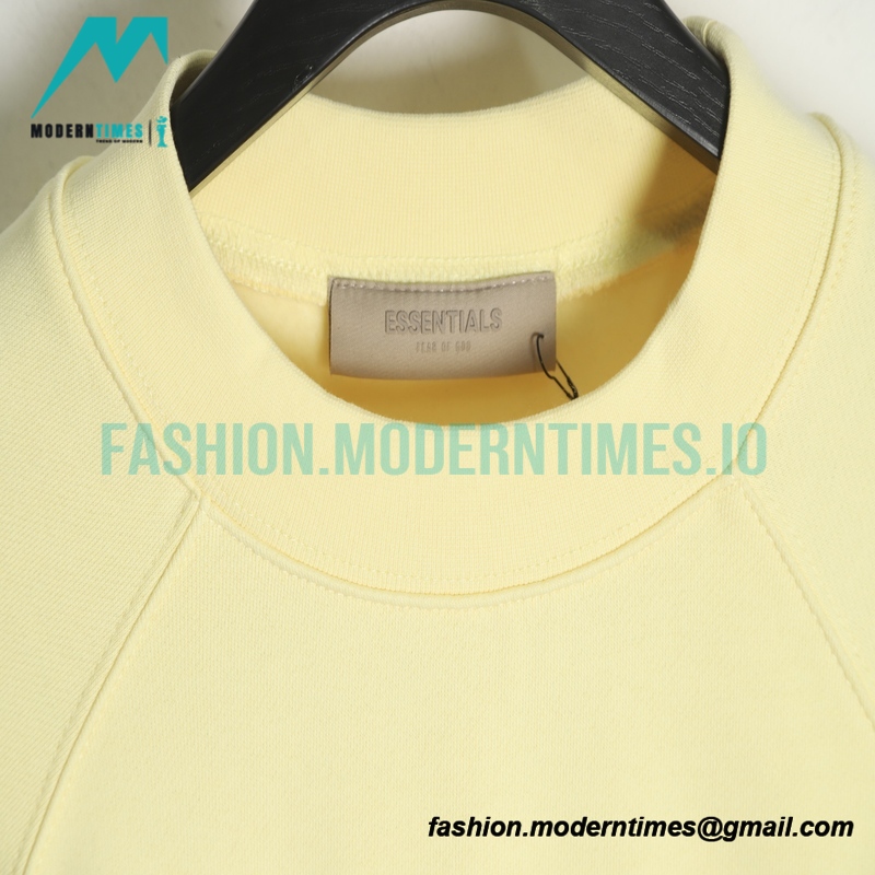 Fear of God - Flocked Small Label Round Neck Hoodie