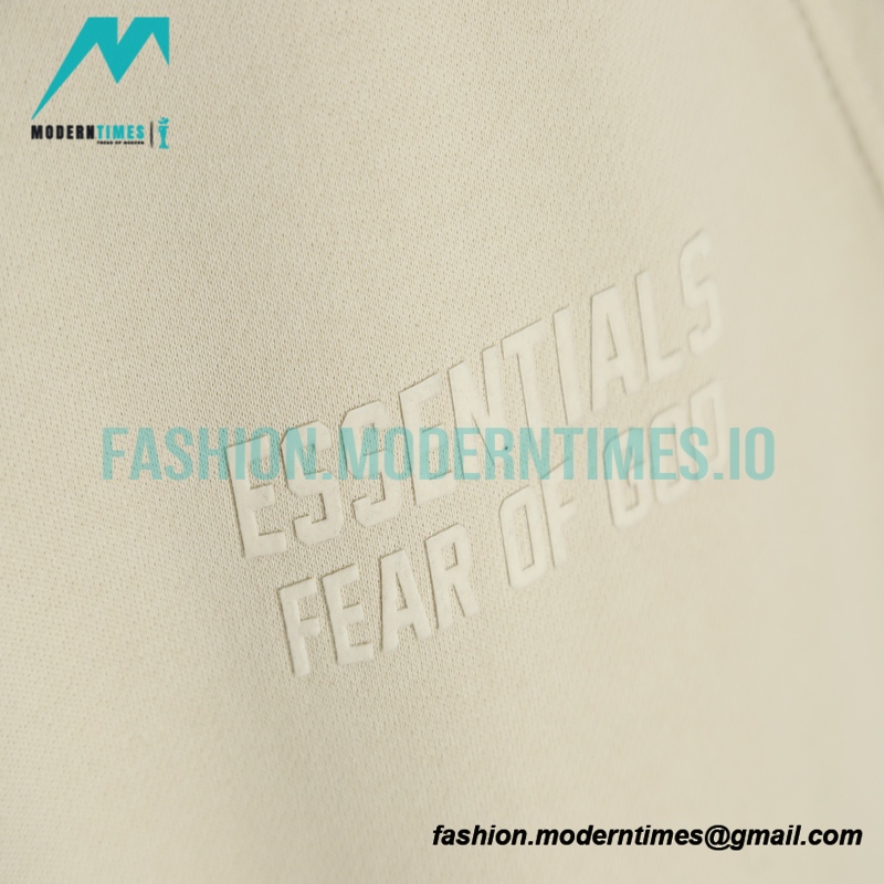 Fear of God - Flocked Small Label Round Neck Hoodie