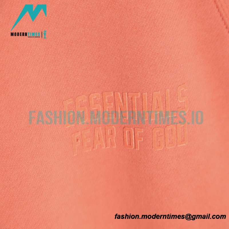 Fear of God - Flocked Small Label Round Neck Hoodie