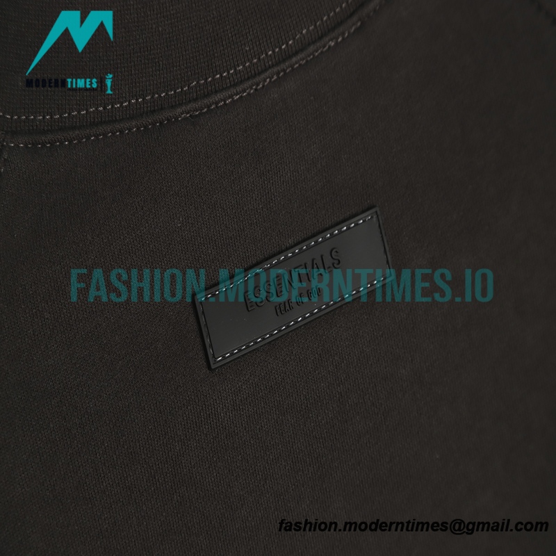 Fear of God - Flocked Small Label Round Neck Hoodie