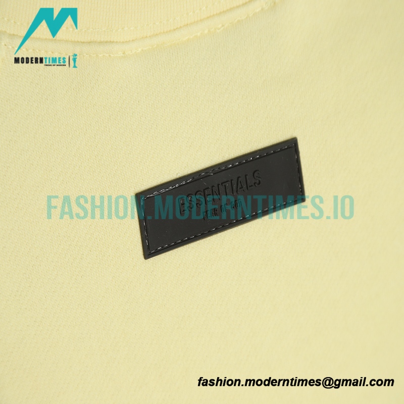 Fear of God - Flocked Small Label Round Neck Hoodie