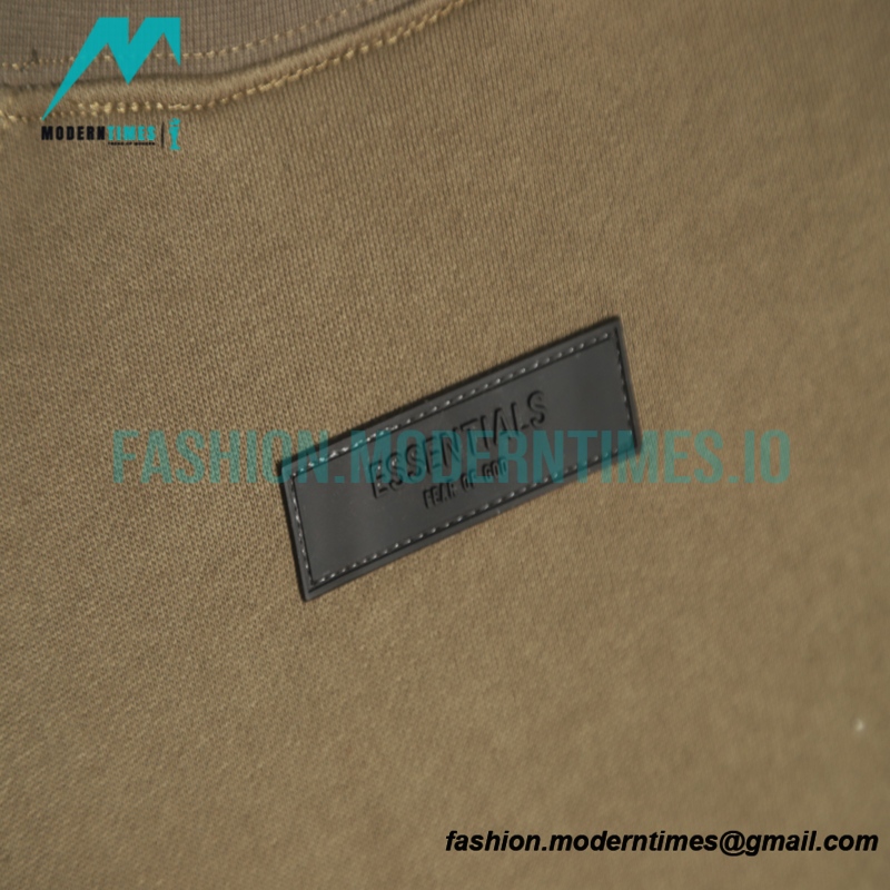 Fear of God - Flocked Small Label Round Neck Hoodie