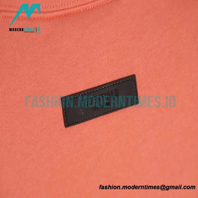 Fear of God - Flocked Small Label Round Neck Hoodie