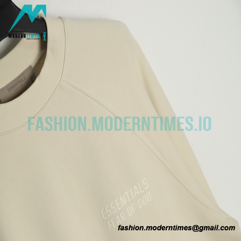 Fear of God - Flocked Small Label Round Neck Hoodie