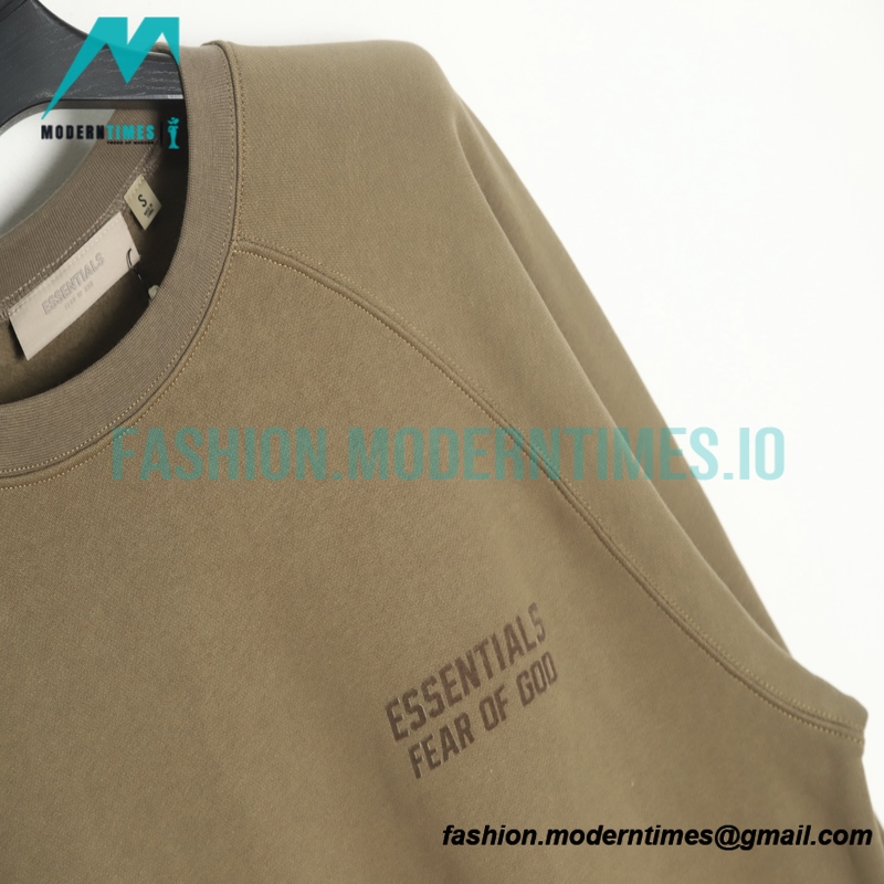 Fear of God - Flocked Small Label Round Neck Hoodie