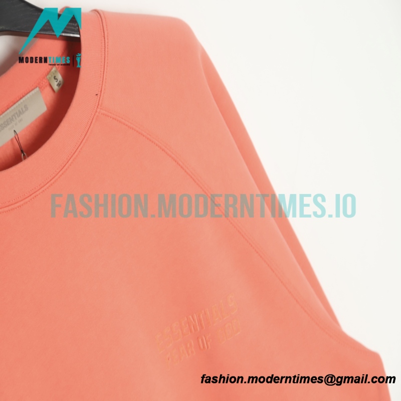 Fear of God - Flocked Small Label Round Neck Hoodie