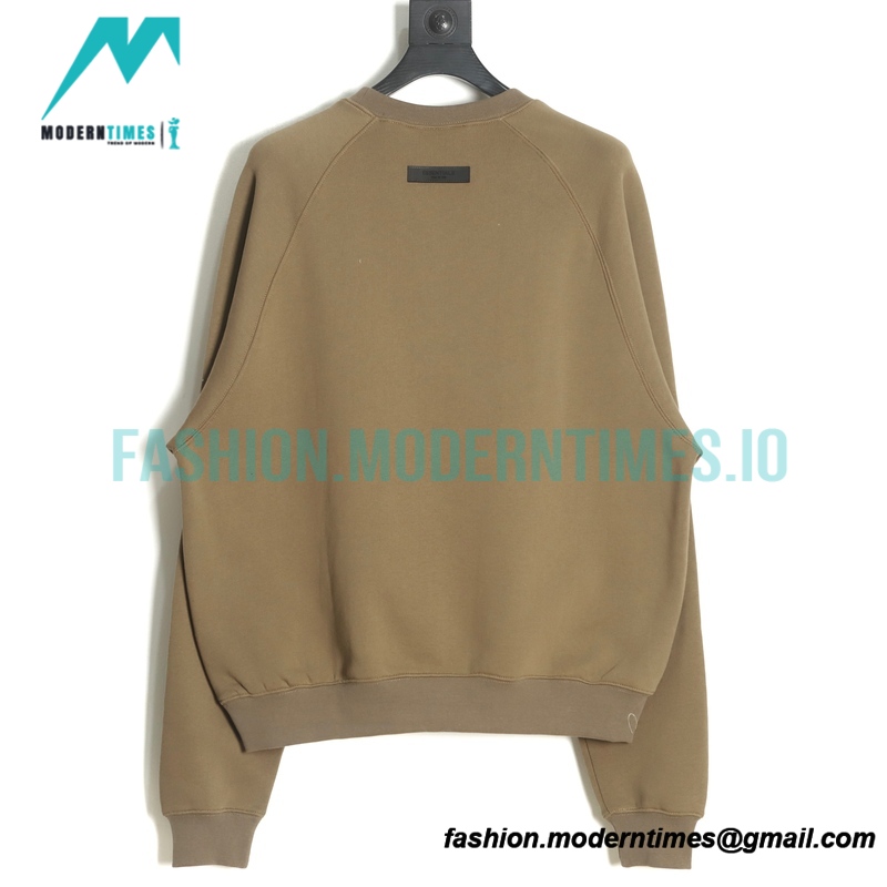 Fear of God - Flocked Small Label Round Neck Hoodie
