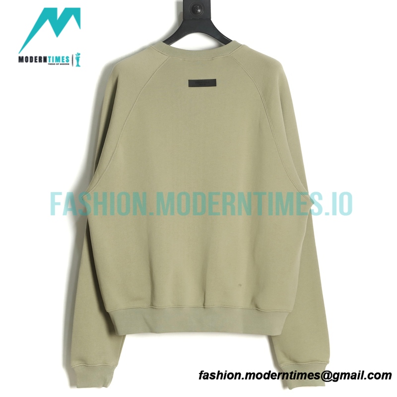 Fear of God - Flocked Small Label Round Neck Hoodie