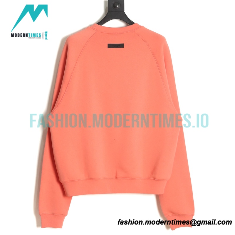 Fear of God - Flocked Small Label Round Neck Hoodie