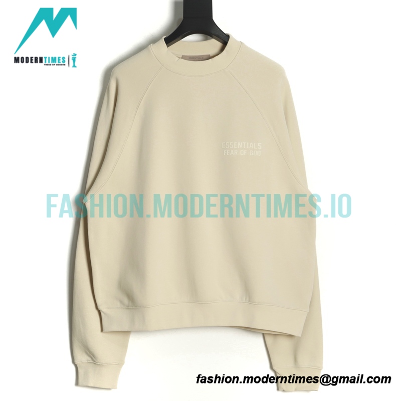 Fear of God - Flocked Small Label Round Neck Hoodie