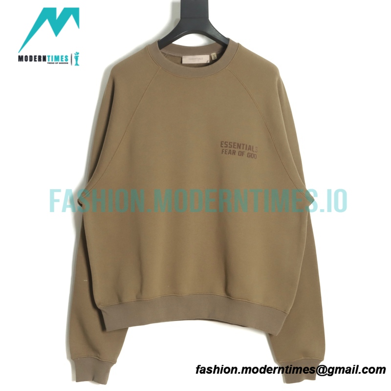 Fear of God - Flocked Small Label Round Neck Hoodie