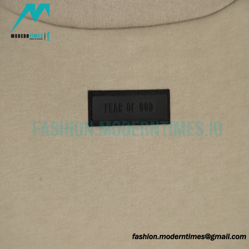 Fear of God - Essential Curved Fleece Printed Crewneck Hoodie