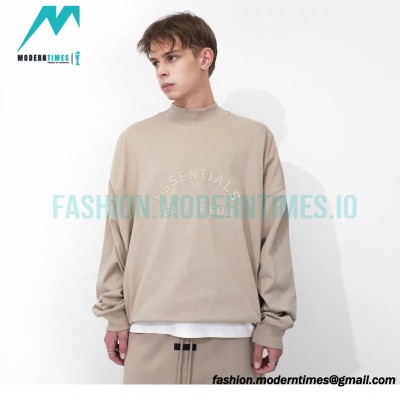 Fear of God - Essential Curved Fleece Printed Crewneck Hoodie
