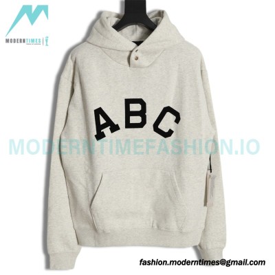 Fear Of God - Flocked ABC letter hoodie